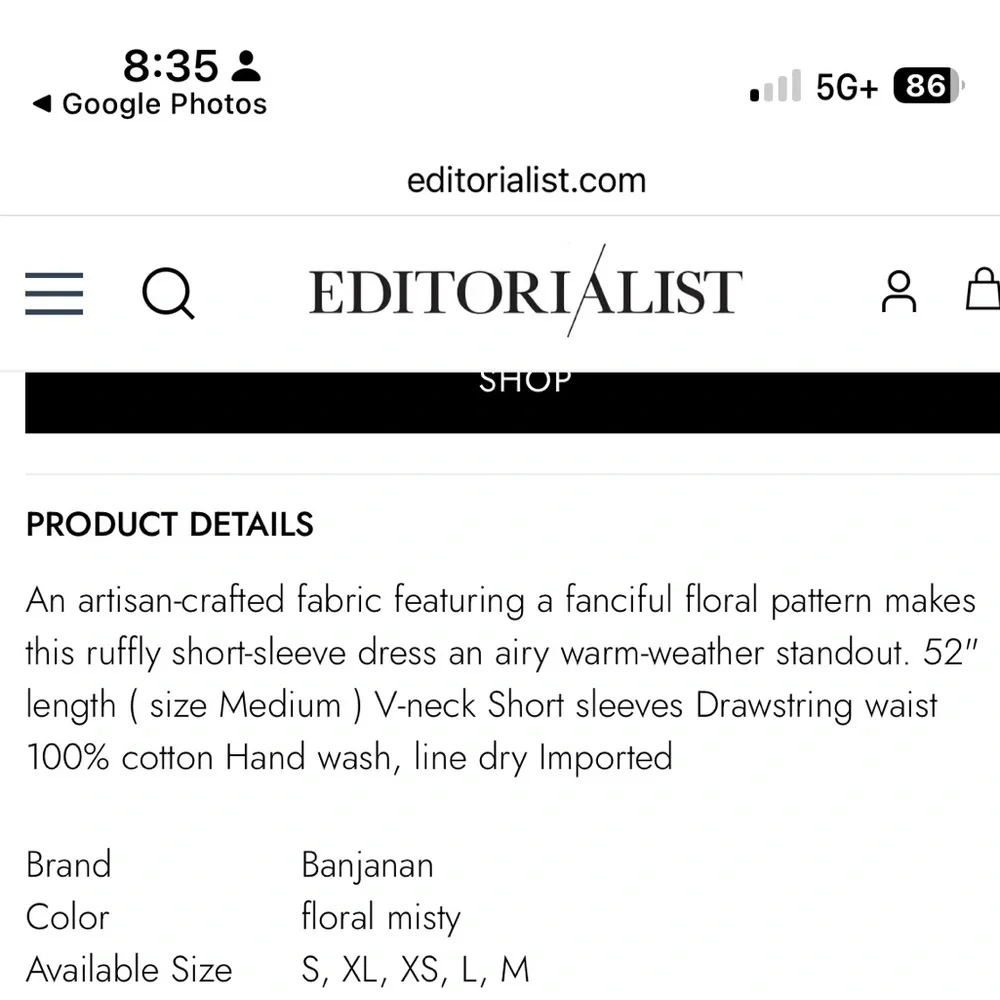 Banjanan FlLight Blue Floral Print Tiered Maxi Dress Women’s Medium - Picture 3 of 8